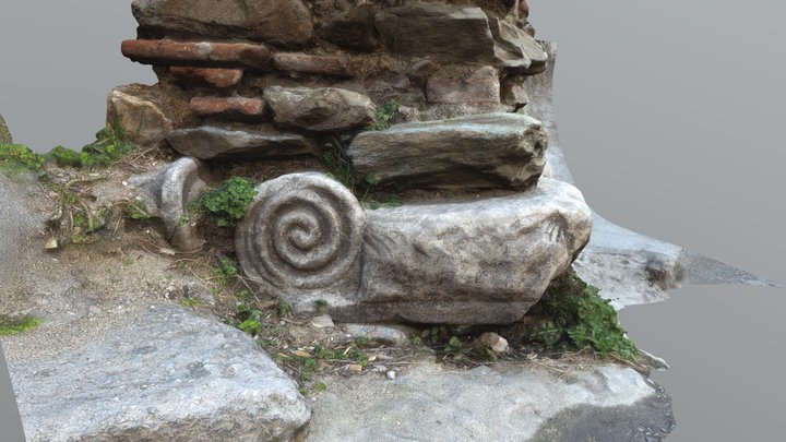Ancient Greek column re-purposed. 3D Model