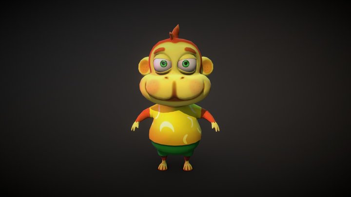 Monkey 3D Model
