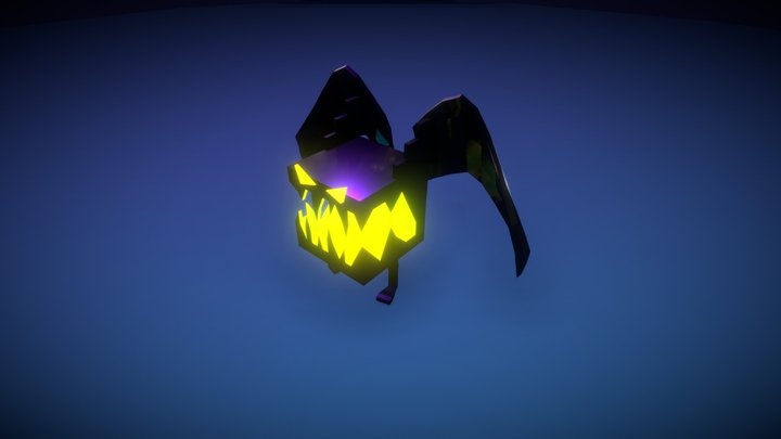 Lowpoly Bat Monster 3D Model