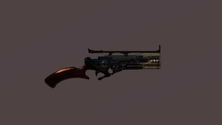 lowpoly Dishonored weapon  from Emily 3D Model