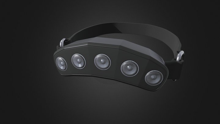 HelioScan XR  sound detector for Helmet 3D Model