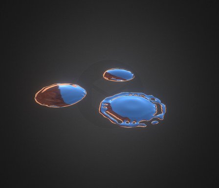T1000 Liquid Metal 3D Model