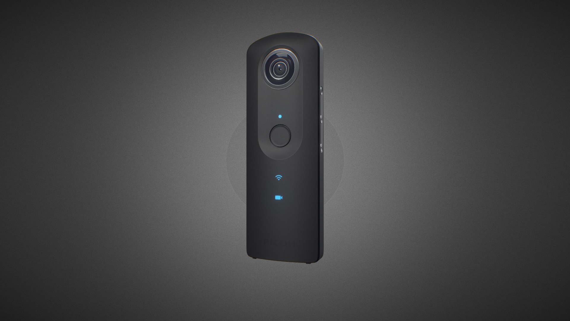 3D model Ricoh Theta S 360 for Element 3D - This is a 3D model of the Ricoh Theta S 360 for Element 3D. The 3D model is about a rectangular cellular device.