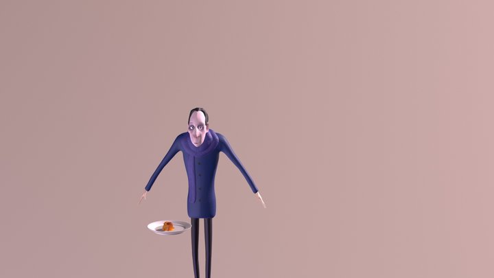 Anton Ego T pose 3D Model