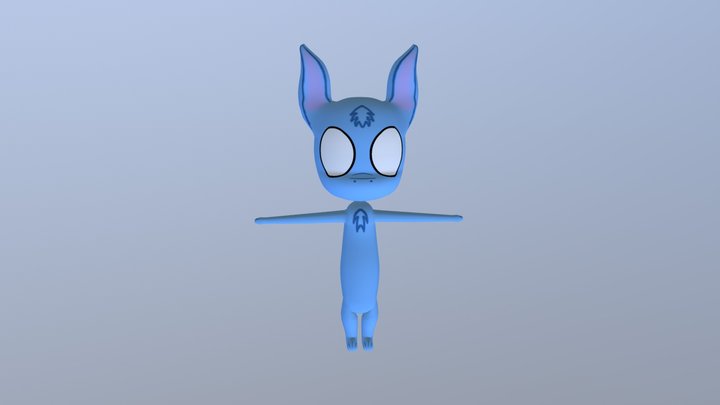 Blu Cat 3D Model
