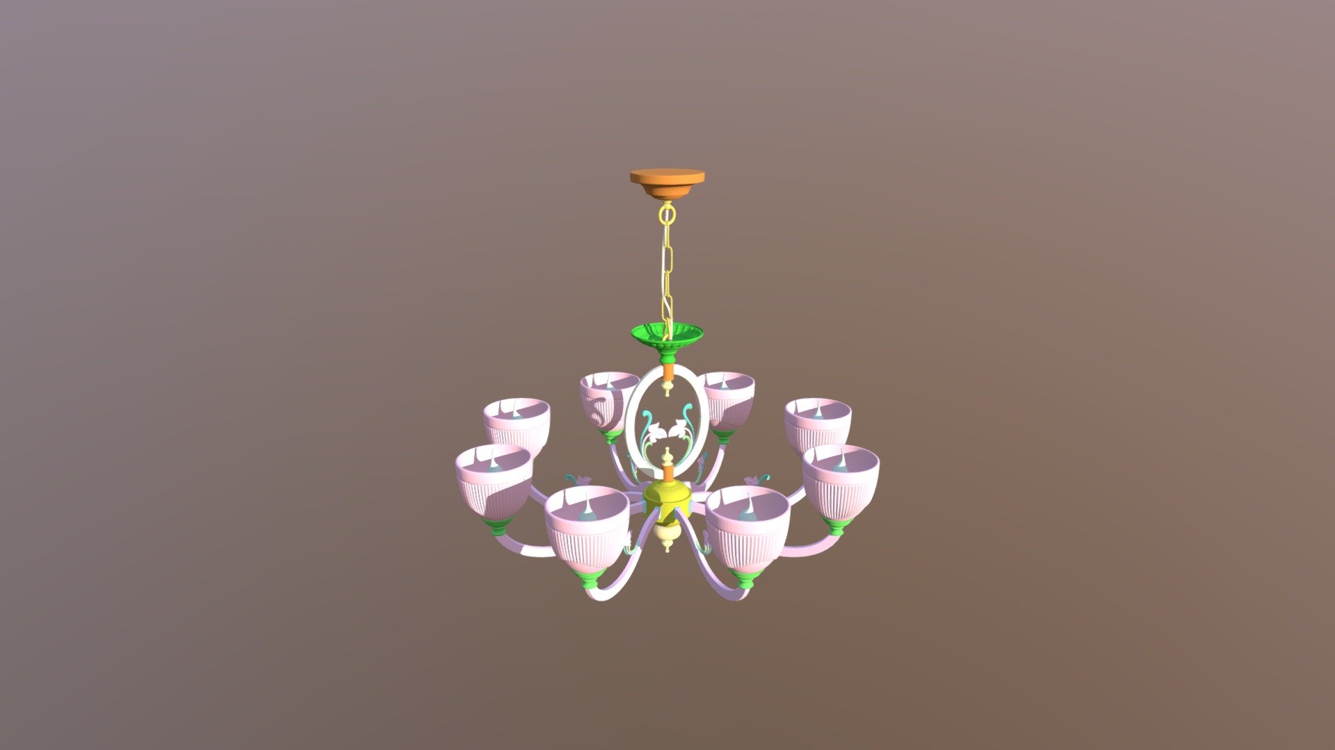 Современная светодиодная люстра Odeon Light - 3D model by Lu.ru ...