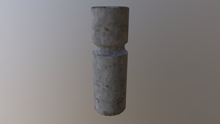 Cement Post 3D Model