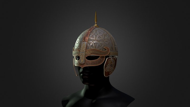 Viking Helmet 1192 3D Model