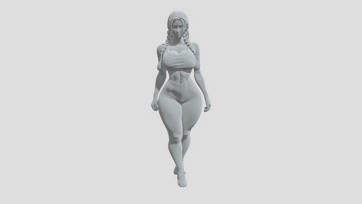 Fitness Attire Aesthetic 3D Model