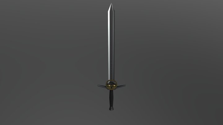 Netflix Witcher Sword 3D Model