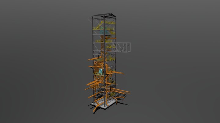 MODELAGEM ESTRUTURA 3D Model