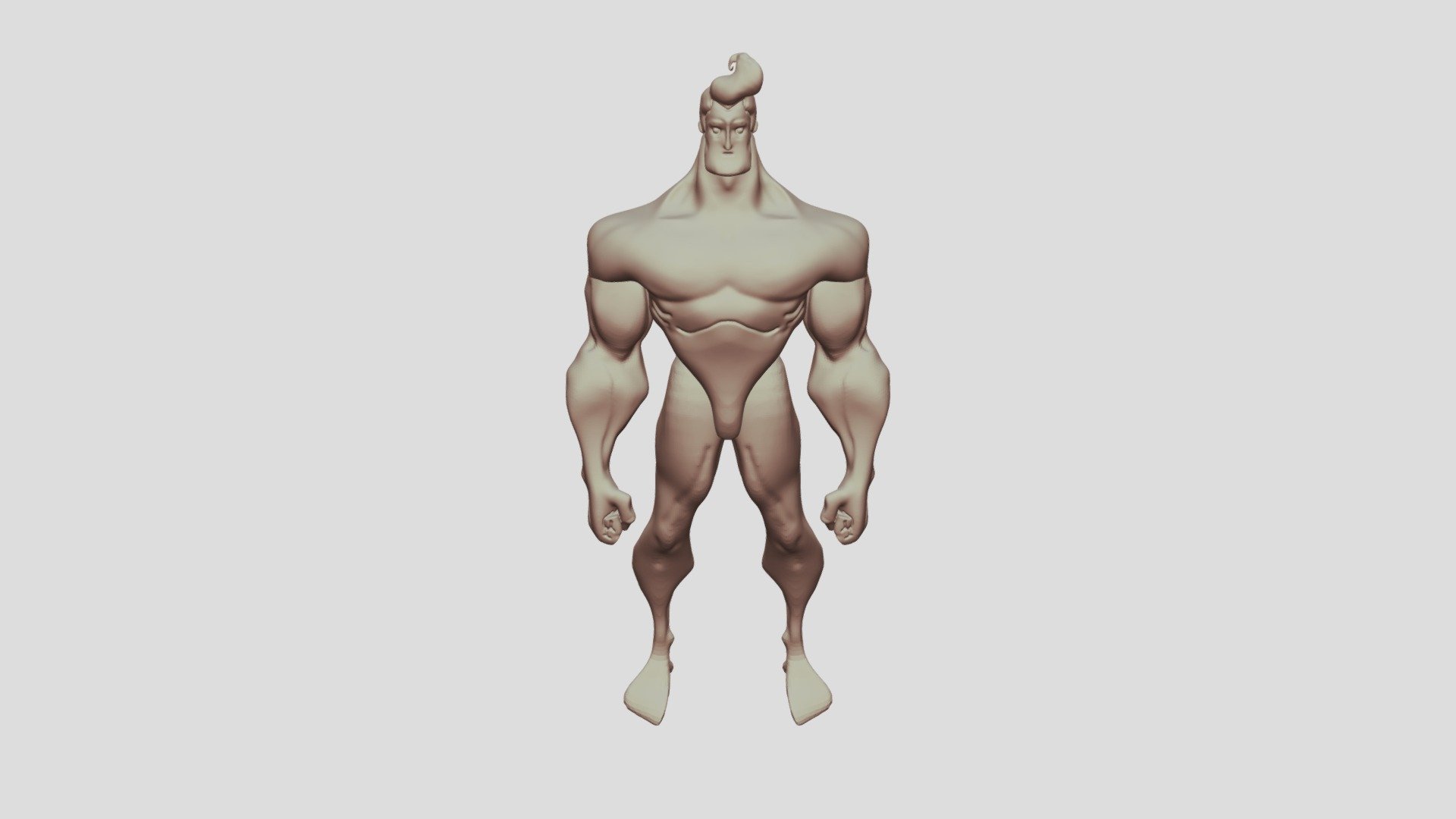 muscular male sculpt - 3D model by Duppo_san (@Duppo) [a2e4034] - Sketchfab