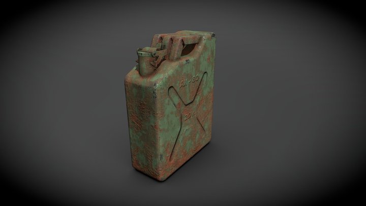 Old Rusty Soviet Fuel Canister – Modello 3D gratuito STL