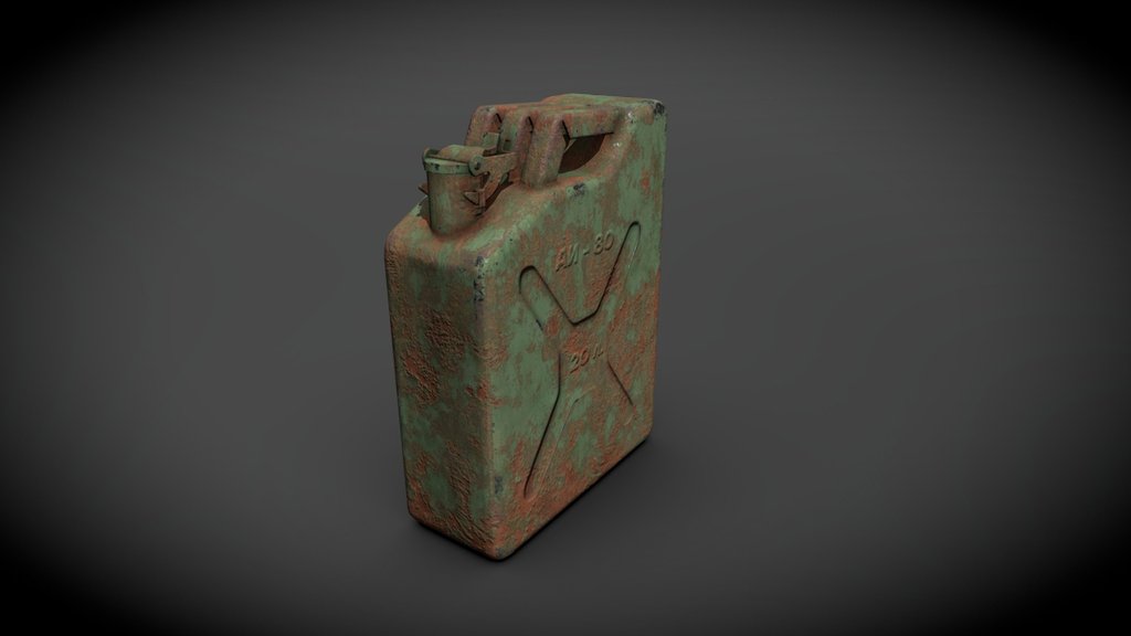 Old Rusty Soviet Fuel Canister