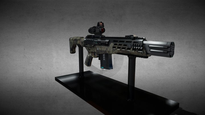 Futuristic modular rifle