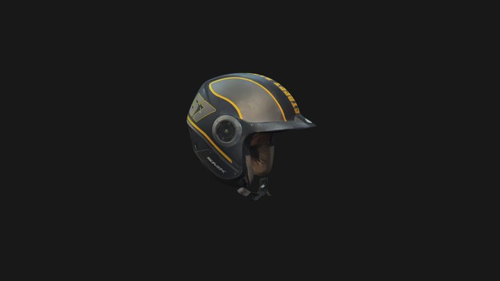 Street Rider Helmet – SMK Style 3D Model