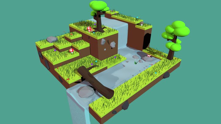 Wild Landscape 3D Model