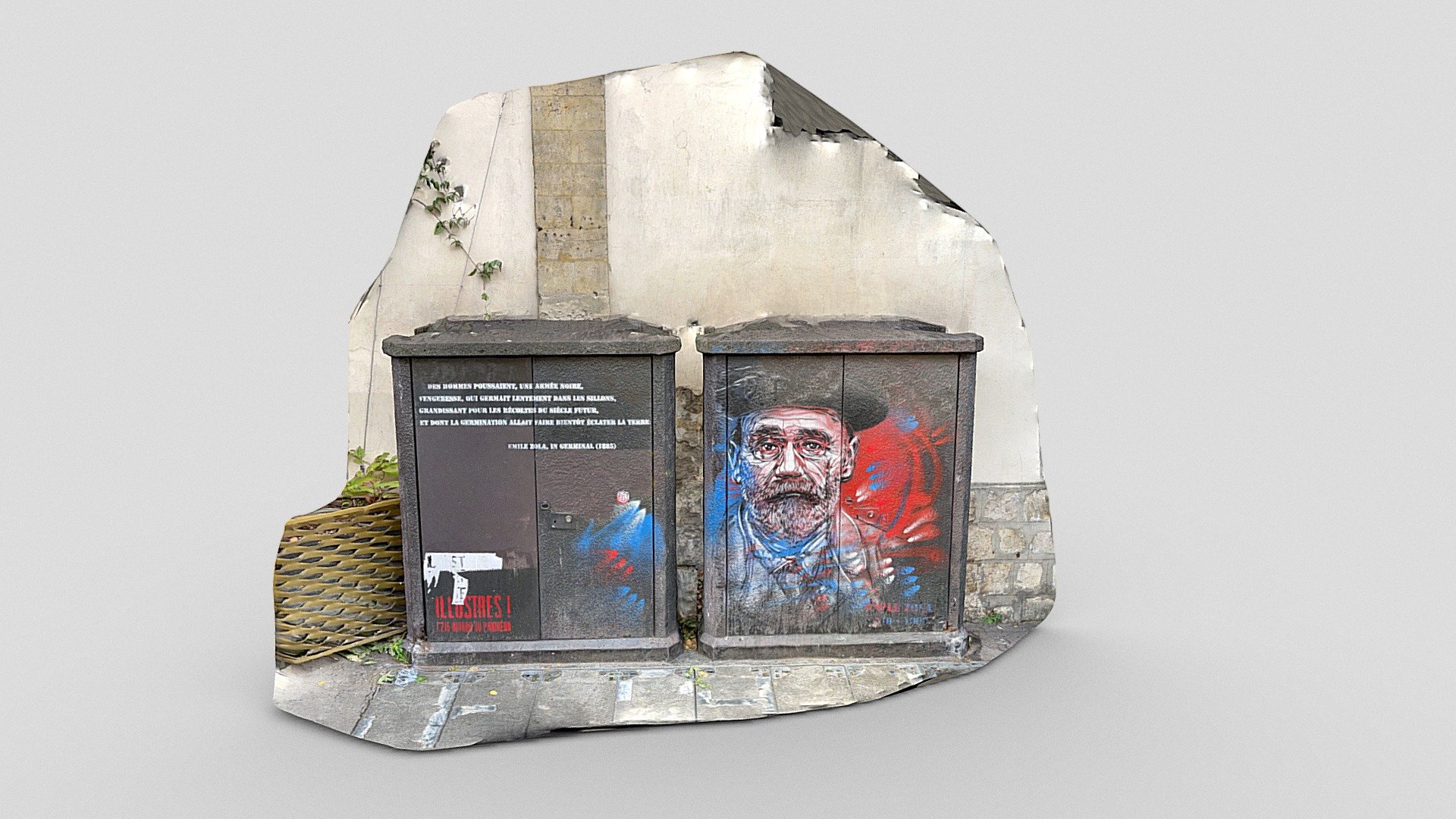 "Germinal“ mural, Paris (Object Capture) — Sketchfab embed 3D viewer