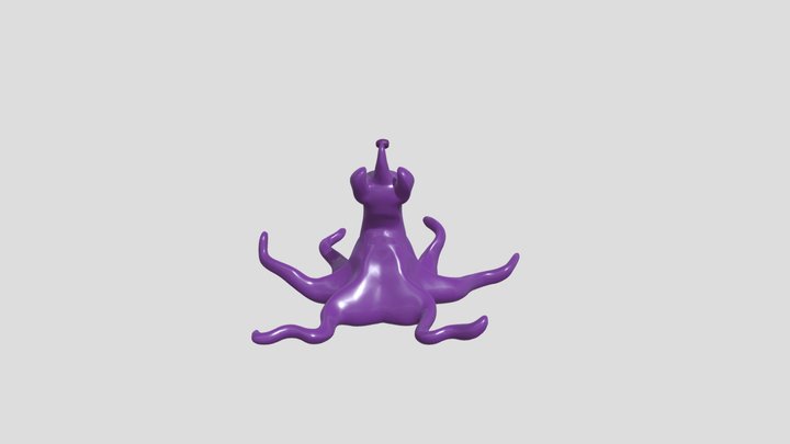 Squid-Monster 3D Model
