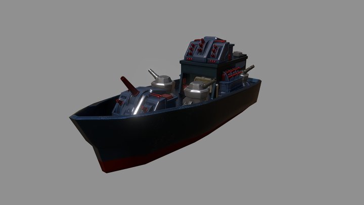 Battleship 3D Model