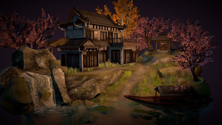 DAE diorama - Grandma's House 3D Model