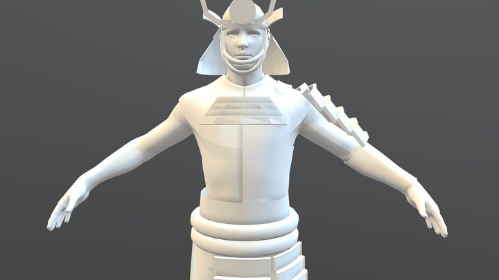Samurai WIP 3D Model
