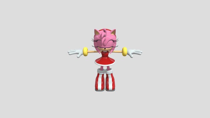 PC Computer - Sonic Forces - Amy Rose 3D Model