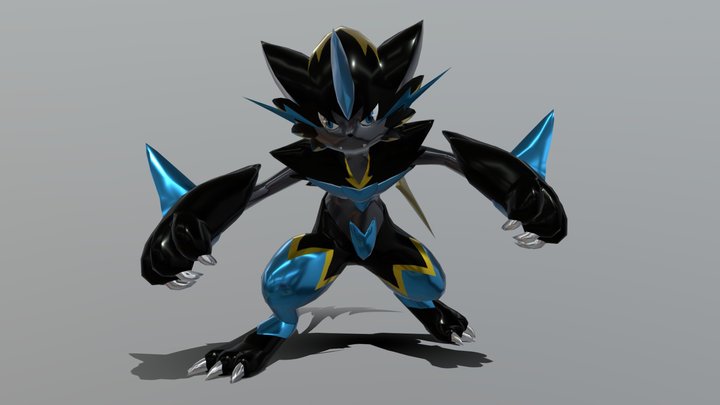 Mega Zeraora 3D Model