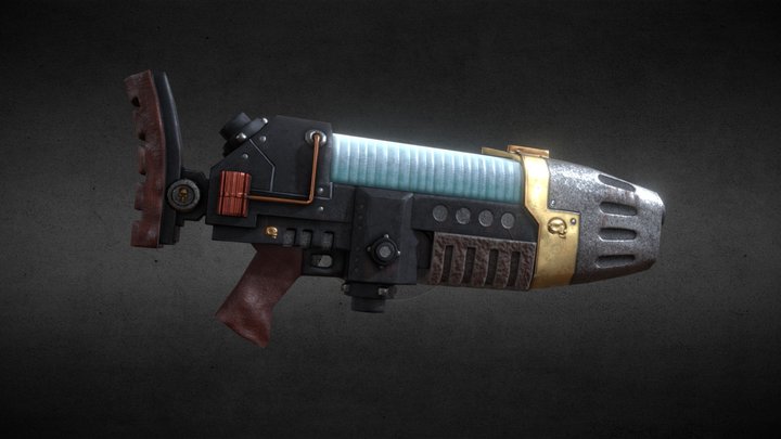 Warhammer 40.000 - Plasma Gun 3D Model