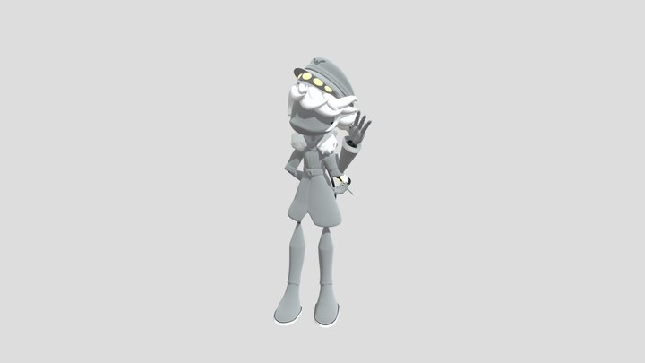 Serial Designation N (rigged + with line art) 3D Model