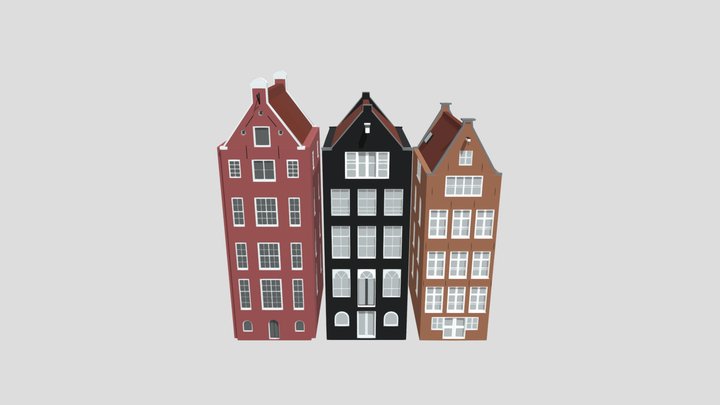 Amsterdam Buildings 3D Model