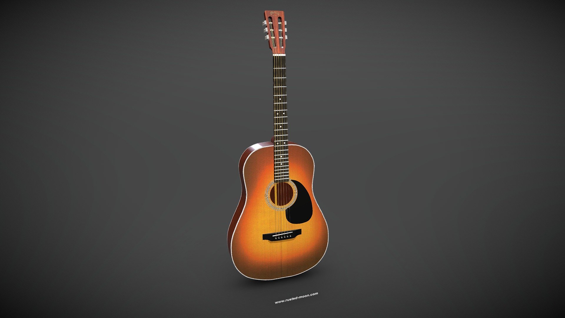 Martin D-28 S - 3D model by Rusted Moon (@rusted-moon.com) [a2eed9a ...