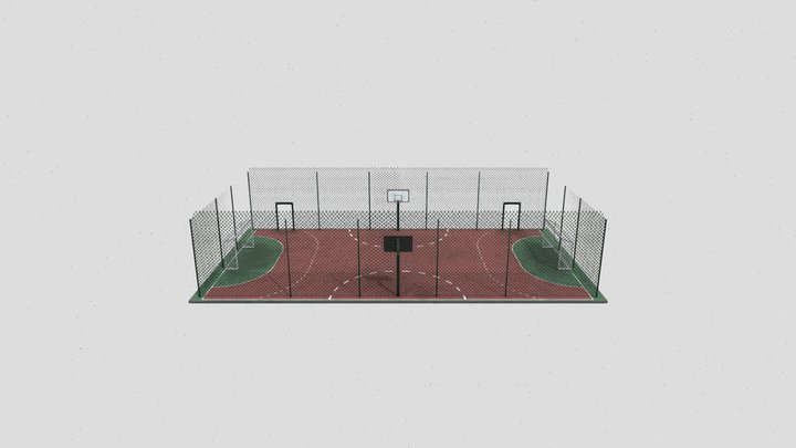 Sport court 3D Model