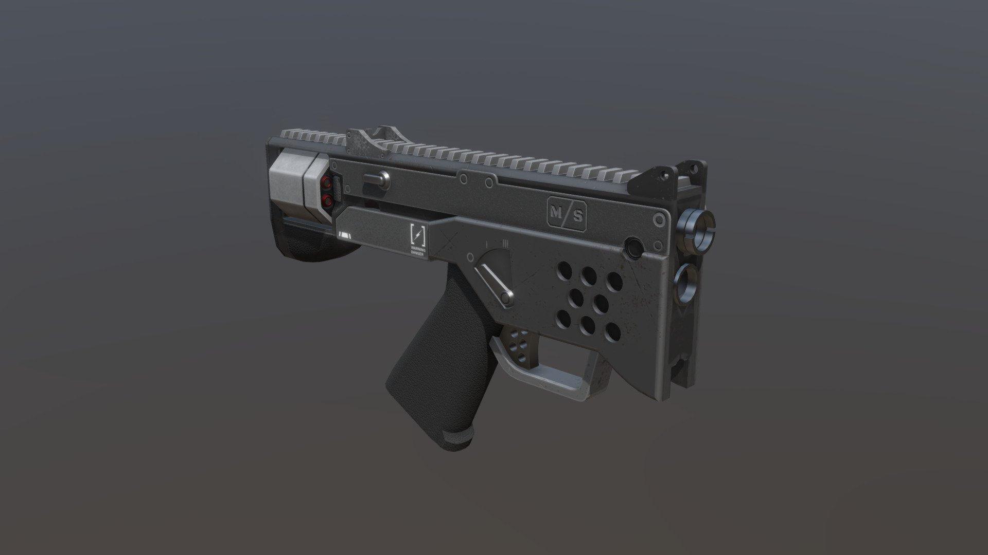 Bullpup Revolver - Download Free 3D model by igor.tesV [a2f03e4 ...