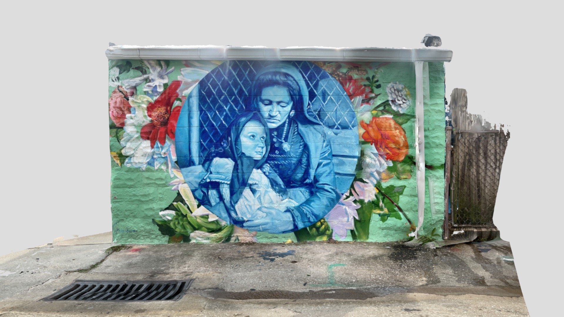 Mural by Gaia at W.C. Harlan - Baltimore MD