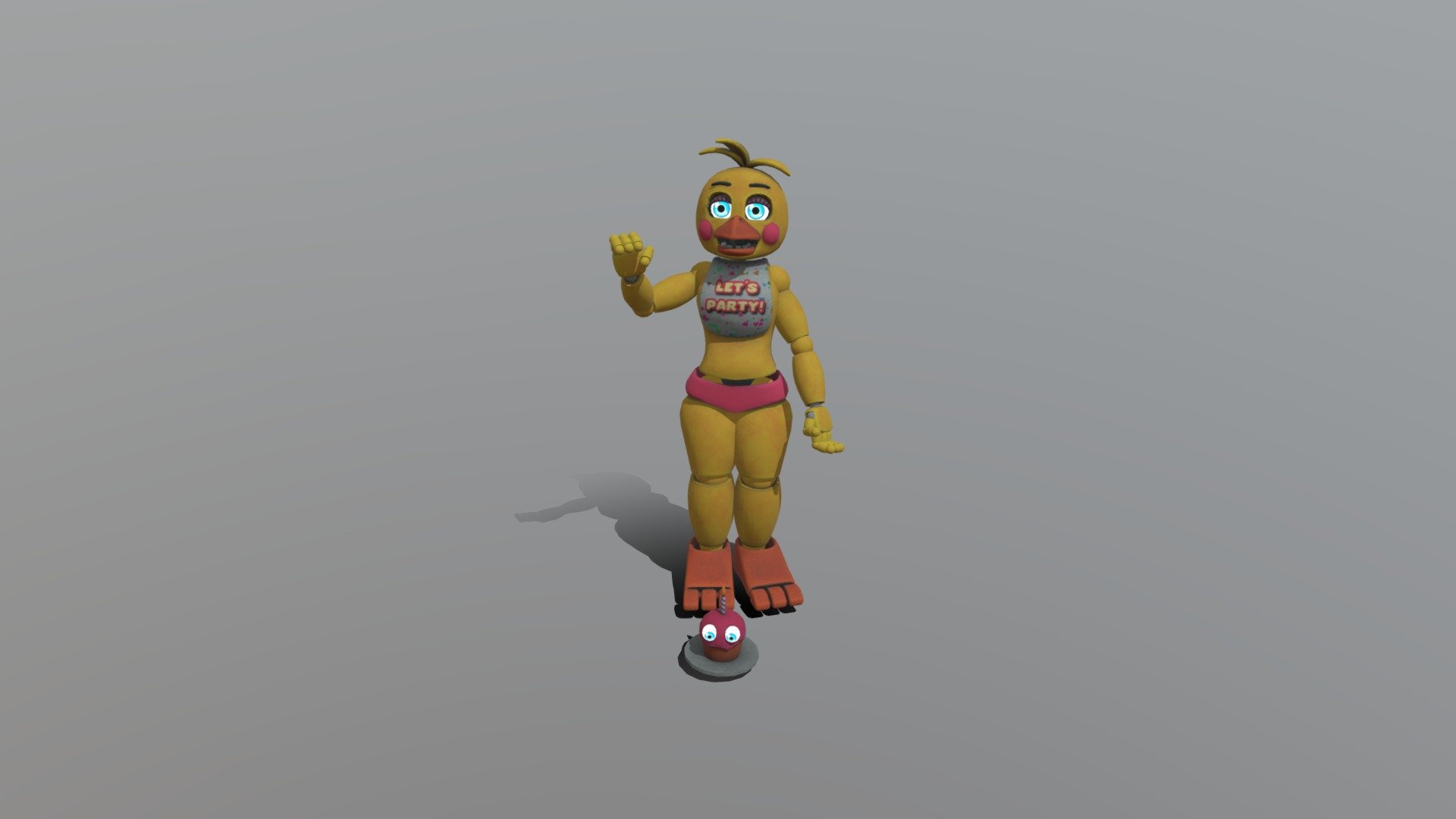 Toy Chica - 3D model by HoppingAnimations105 (@lanej1) [a2f070e] - Sketchfab