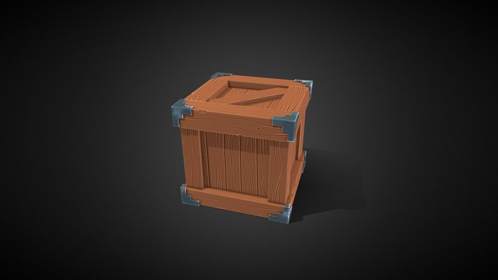 Crate 3D Model