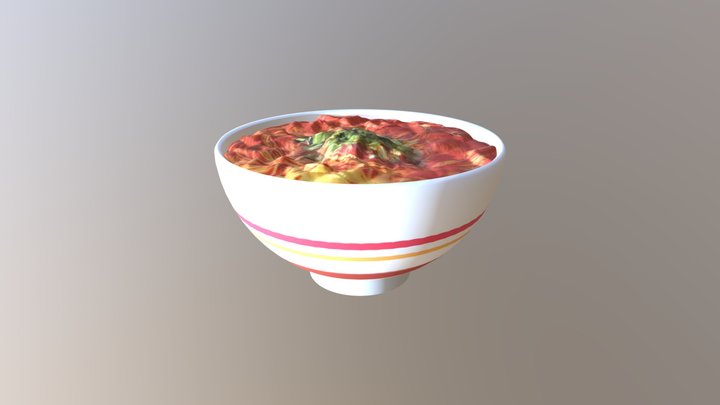 Soup Noodles 3D Model
