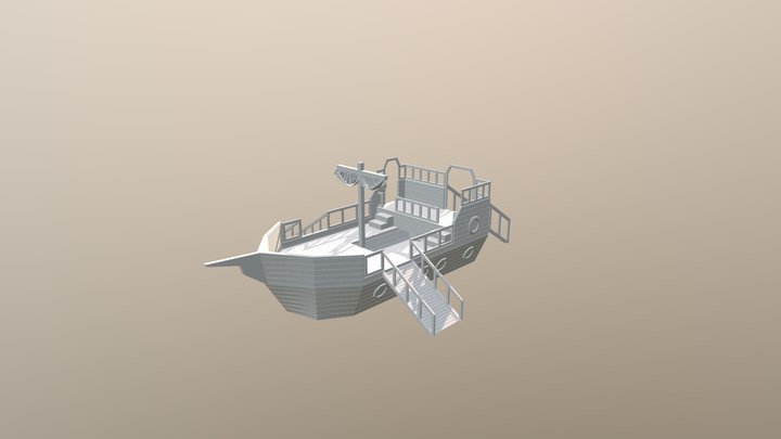 корабль 2 3D Model