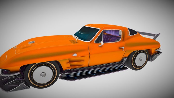 Futuristic 2100 Sting Ray Corvette – Modello 3D gratuito STL