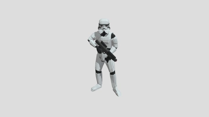 Stormtrooper Idle Animation 3D Model
