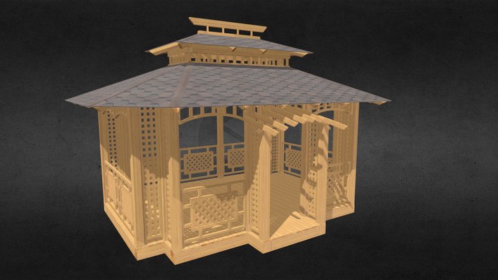 Garden Gazebo №3 3D Model