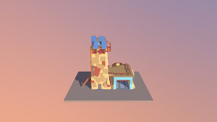 Garage 2.0 painted 3D Model