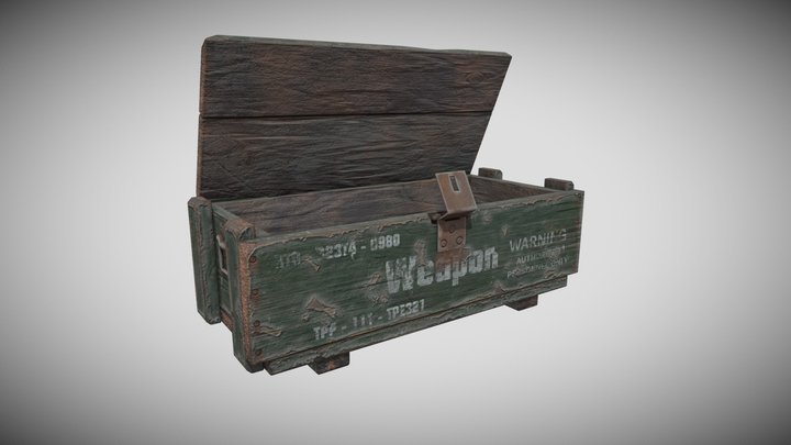 Old Military Box 3D Model