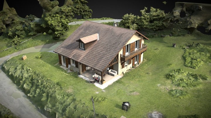 House near Grenoble in the French Alps 3D Model