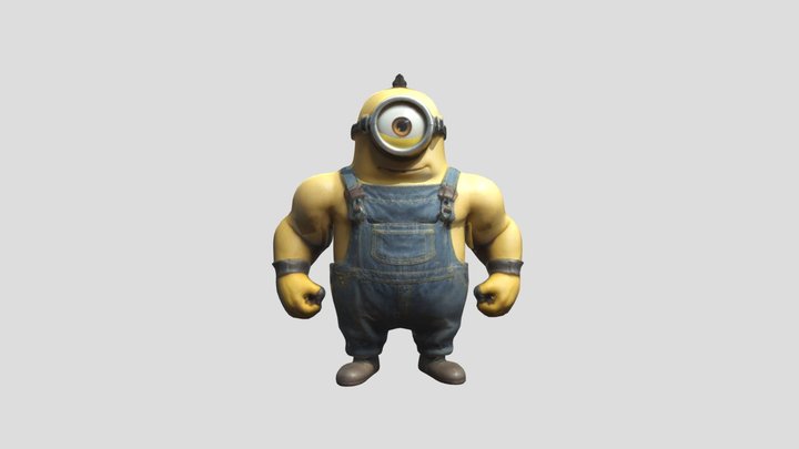 Cute Minion 3D Model