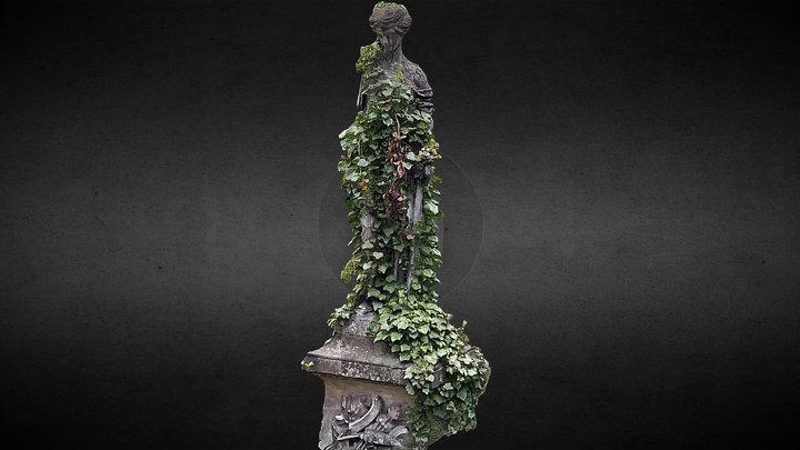 graveyard ancient figure ivys photogrammetry 3D Model