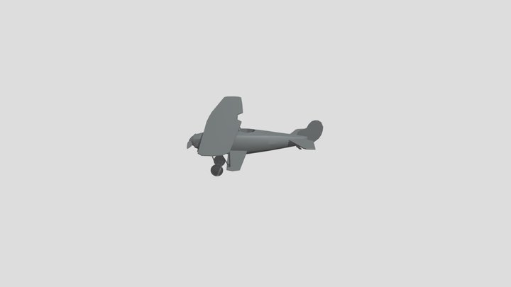 Assignment1_stylised Plane 3D Model