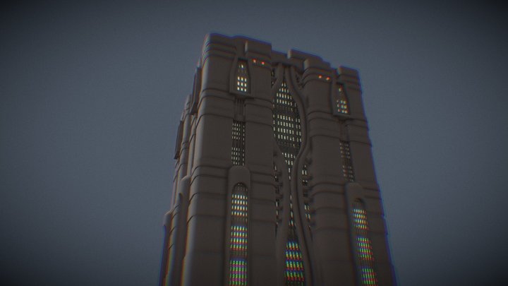 Hosnian prime skyscraper / Star wars 3D Model