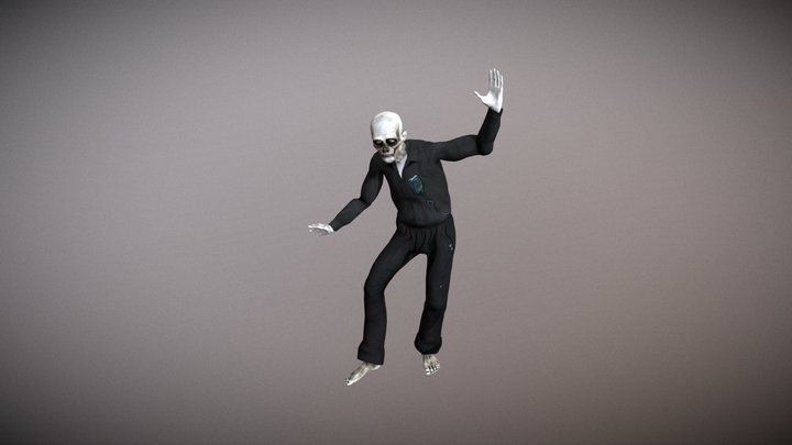 Zombie Silly Dance 3D Model
